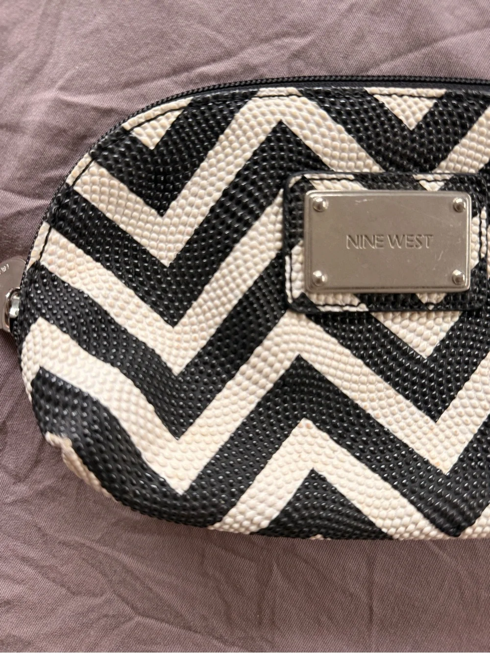 nine west chevron pouch